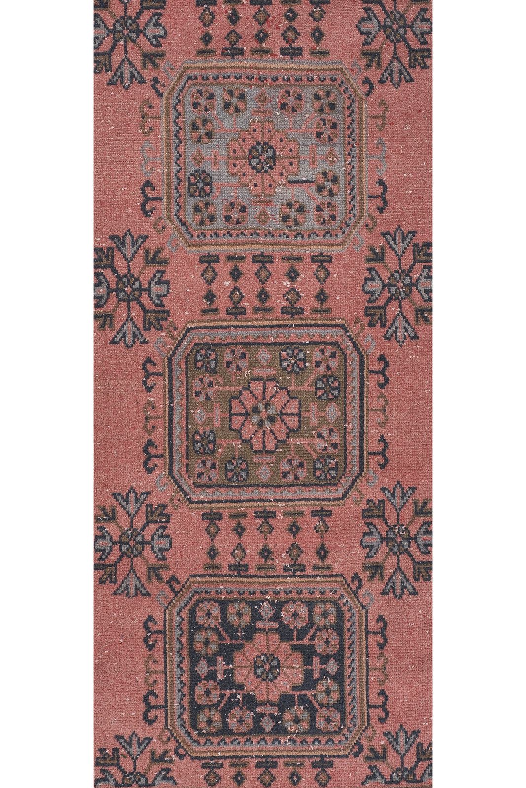 1960s Turkish Hand Knotted Vintage Long Runner Rug   Stair Carpet 2'6'' X 21'9'' photo 1300.0