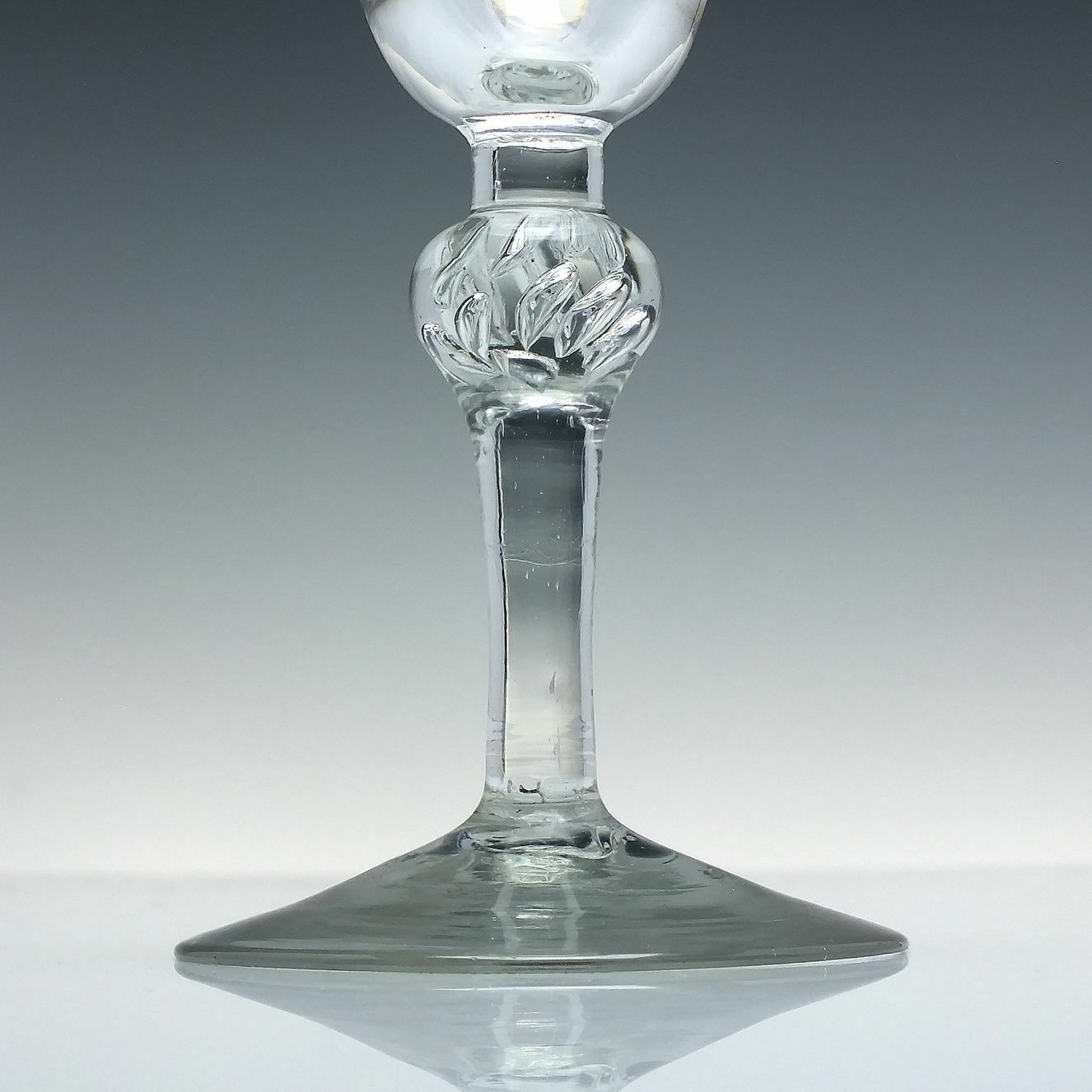 Georgian Balustroid Wine Glass Goblet C1740 photo Home Decor