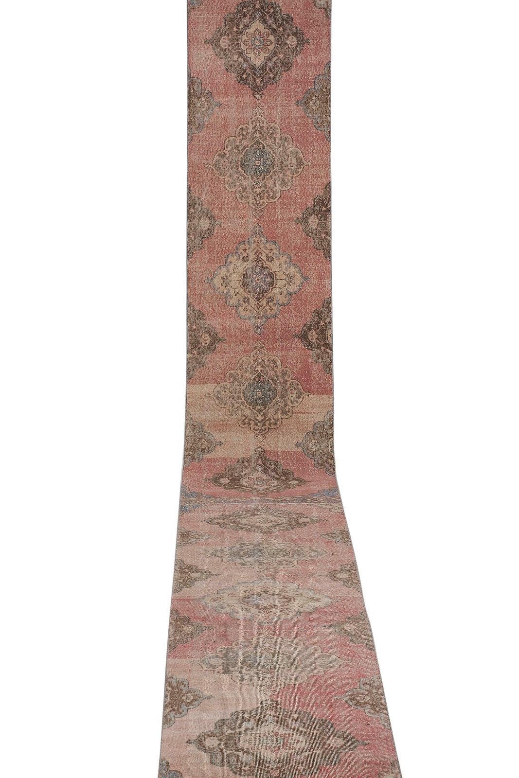 1960s Turkish Oushak Extra Long And Wide Runner   Stair Tread 2'8'' X 24'3'' photo for sale
