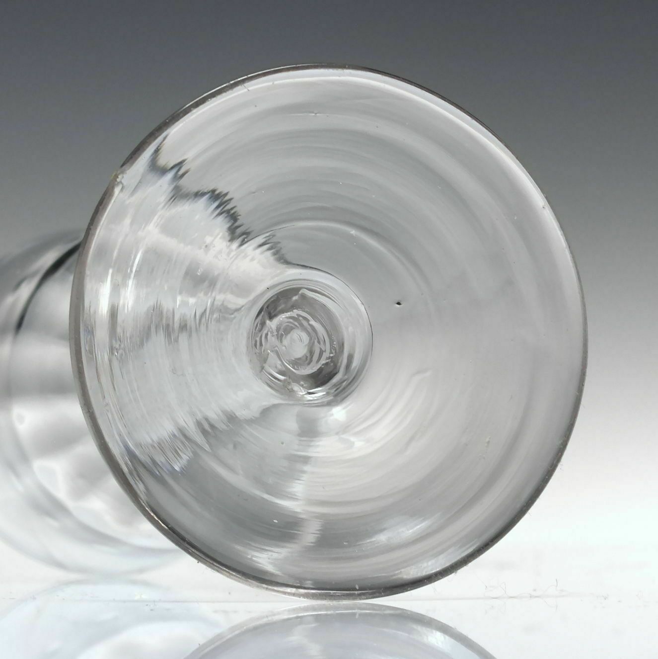 18th Century Opaque Twist Short Wine Glass C1760 photo vinterior