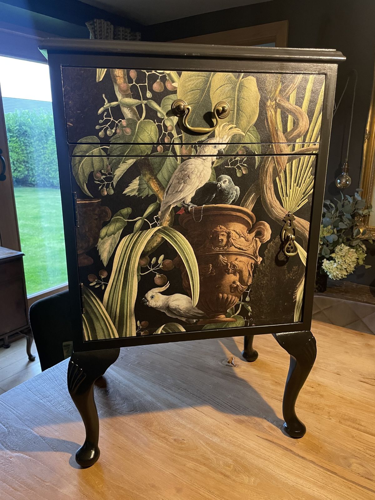 Upcycled Cabinet In Mind The Gap Paper photo furniture