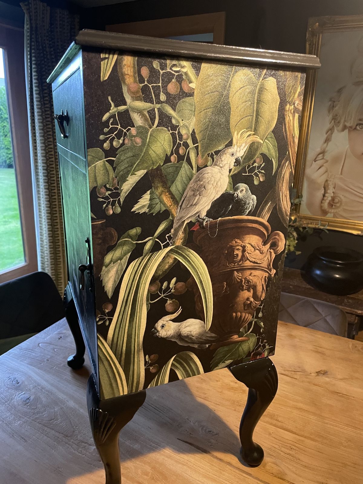 250.0 Upcycled Cabinet In Mind The Gap Paper photo