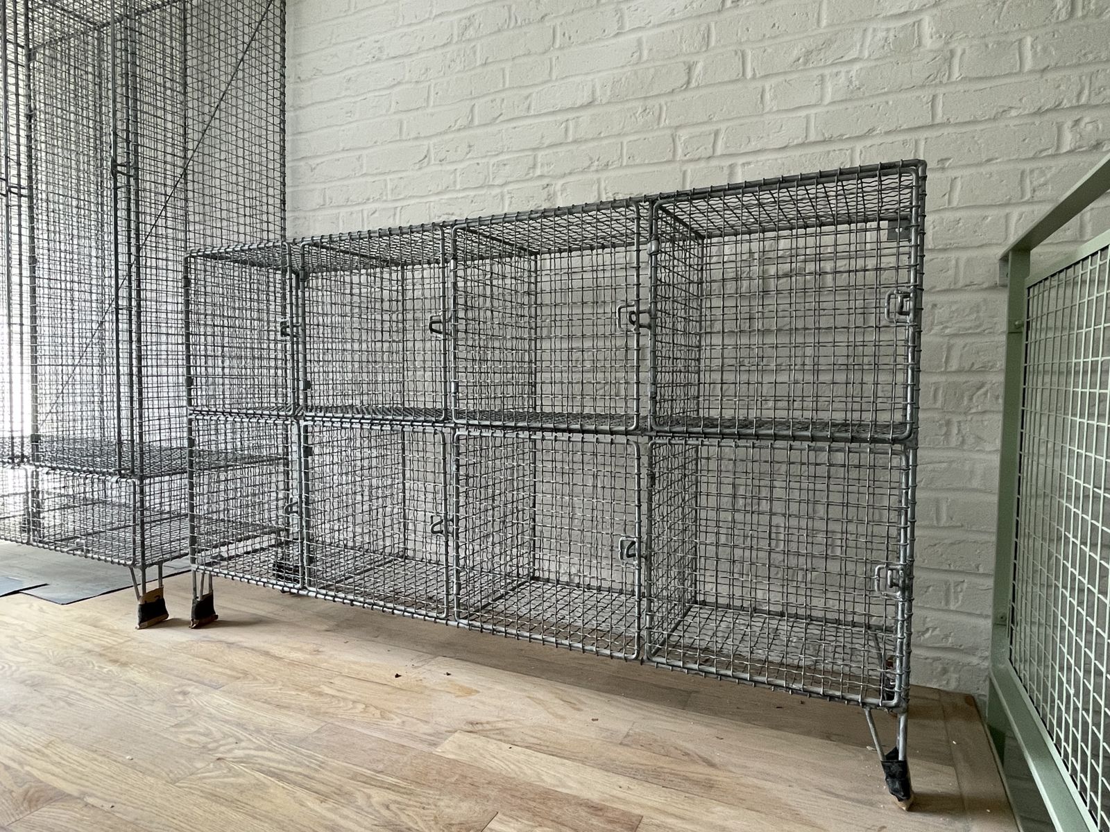 Industrial Wire Cabinet, Late 20th Century photo for sale