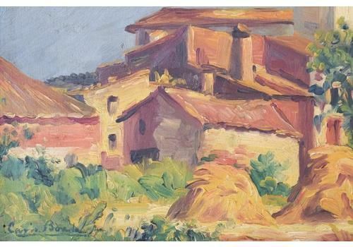 'Sant Andreu De Salou'   Landscape With Village In Golden Light photo for sale