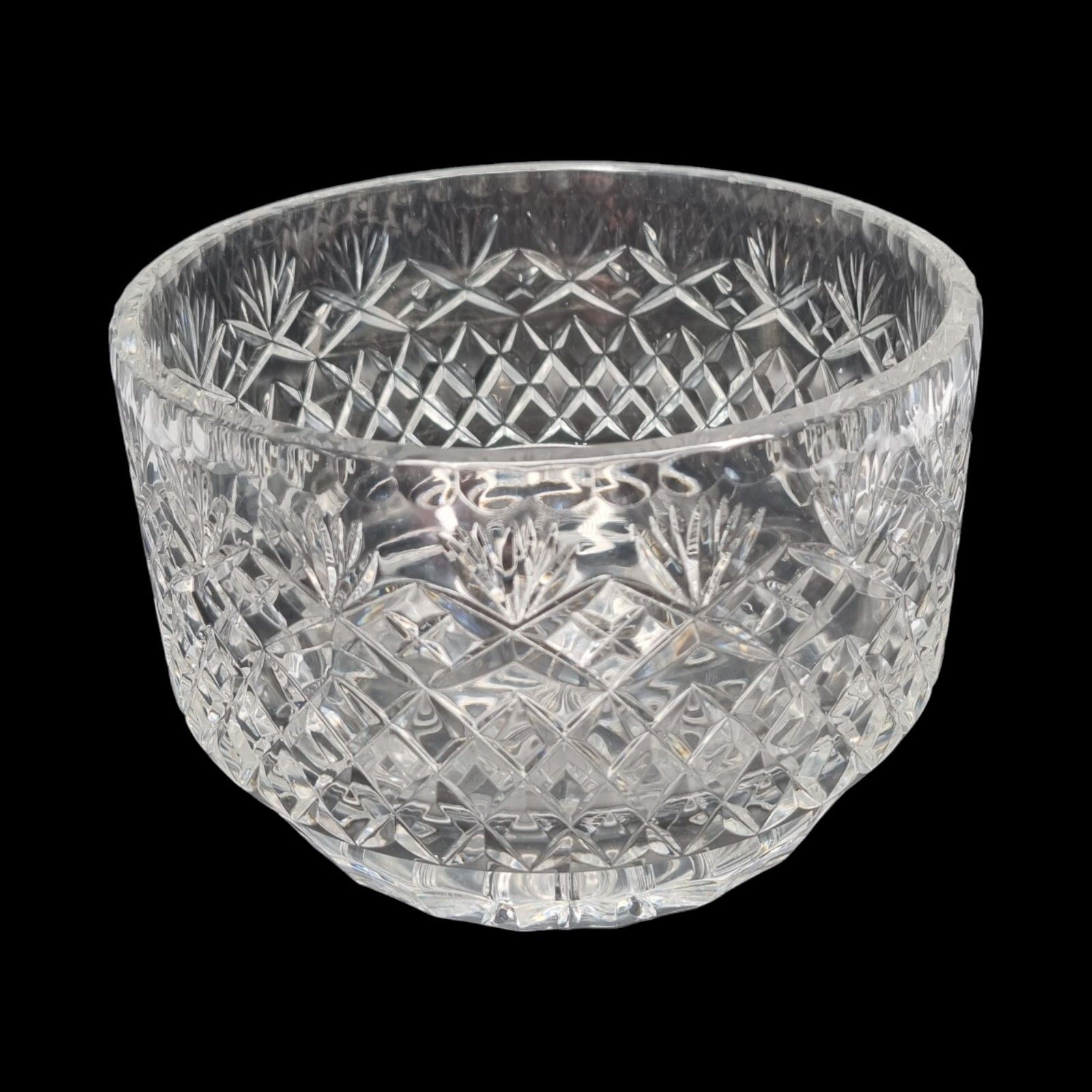 Vintage Waterford Cut Crystal Glass Bowl Fruit Dessert Bowl photo vinterior
