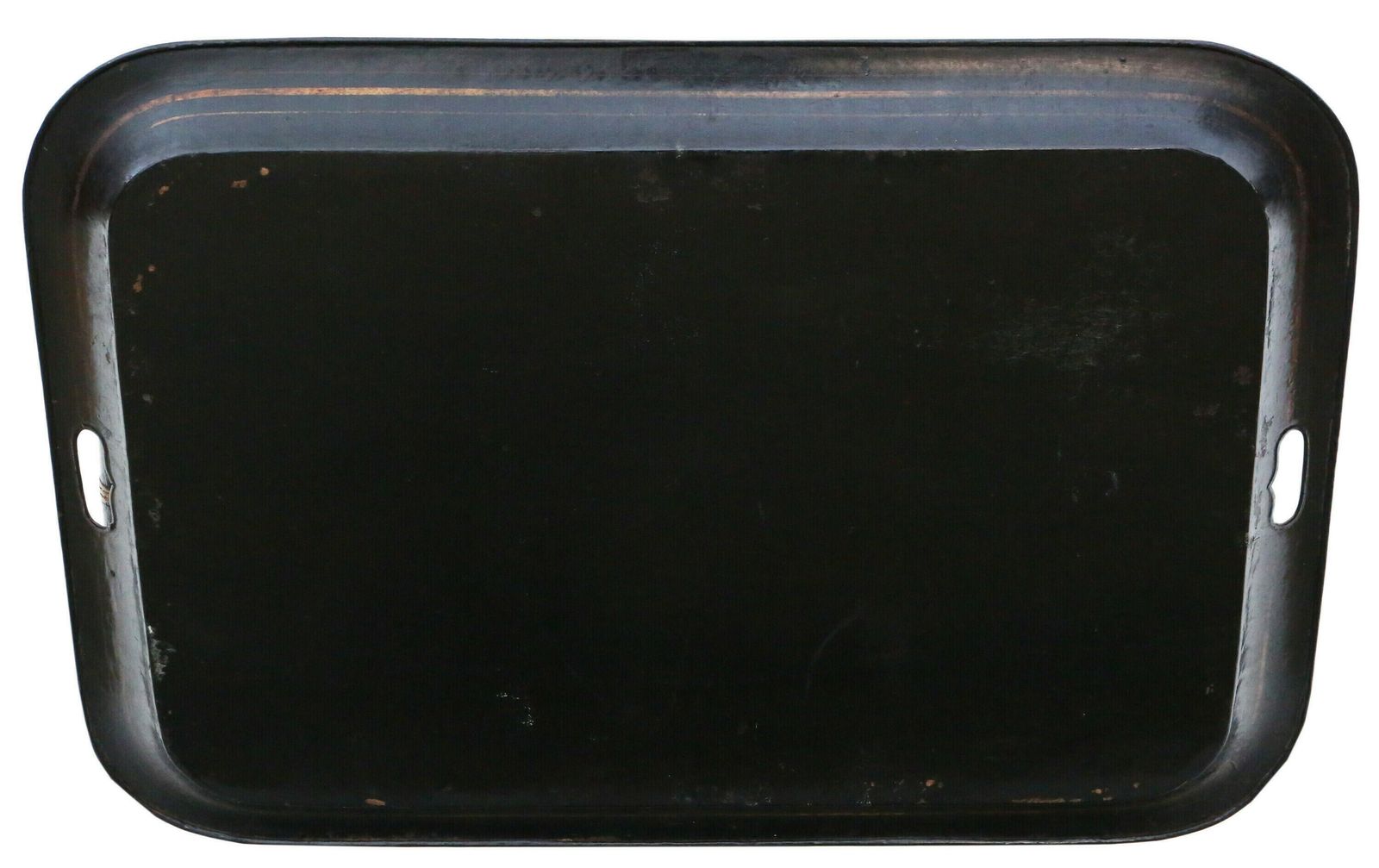 Antique Quality Victorian 19th Century Decorated Black Lacquer Coffee Table Tray On Stand photo Furniture