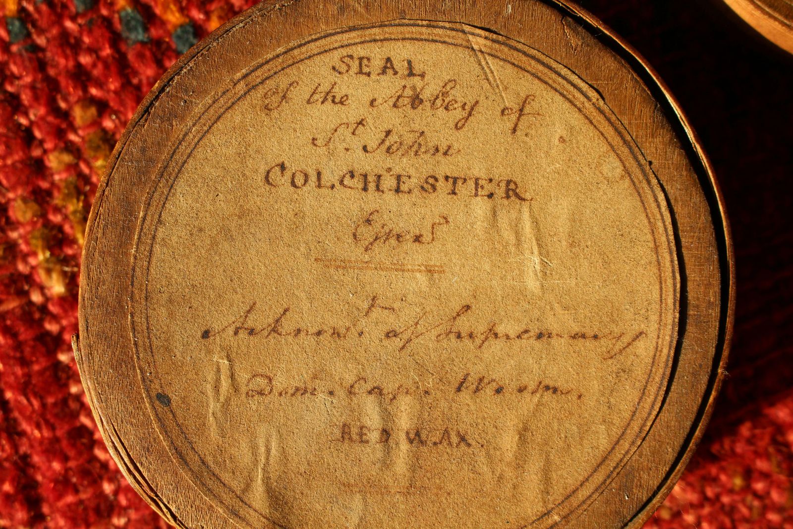 Collection Of Late 18th Century English Wax & Plaster Abbey & College Seals photo for sale
