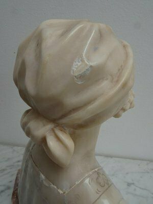 Early 20th Century Italian Marble Bust Of A Child photo buy