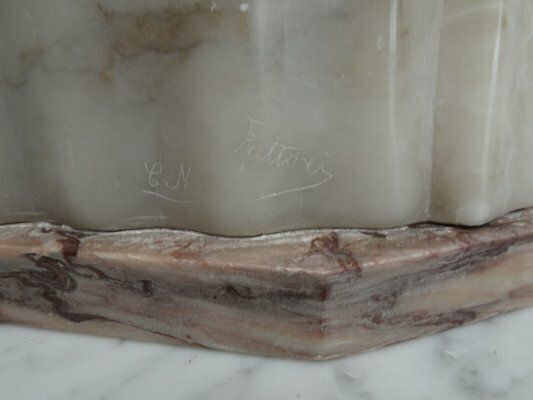 Art Early 20th Century Italian Marble Bust Of A Child photo