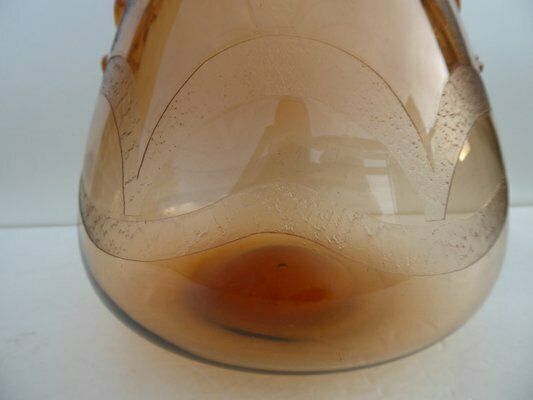 Italian Art Glass Art Deco Murano With Cameo Etched Pattern Vase Attributed To Cappellin Vittorio Zecchin photo Home Decor