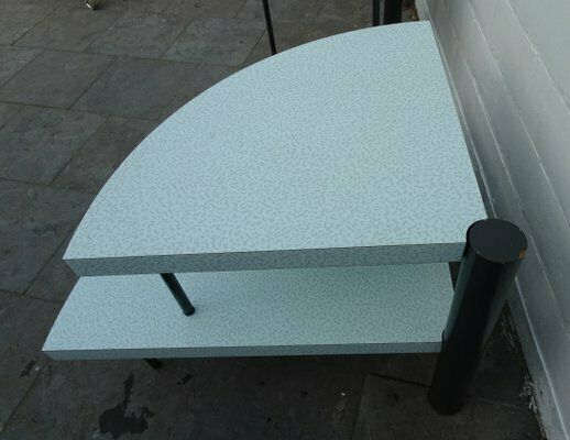 photo furniture Side Tables In Bacterio Laminate In The Style Of Ettore Sottssas, 1980s, Set Of 2