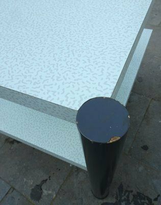 photo for sale Side Tables In Bacterio Laminate In The Style Of Ettore Sottssas, 1980s, Set Of 2