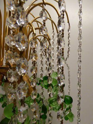 Waterfall Murano Table Lamp In Glass And Bronze, 1970s photo buy