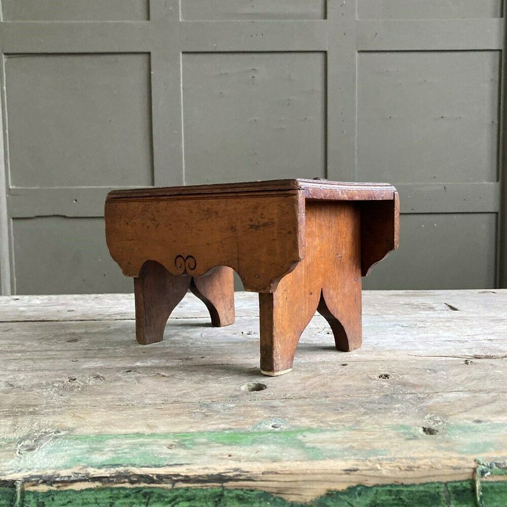 Folk Art Child's Stool, 1800s, Antique photo buy