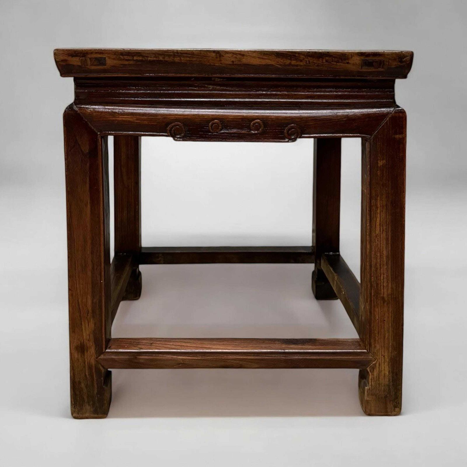 Antique Chinese Elm Side Table / 19th Century photo furniture