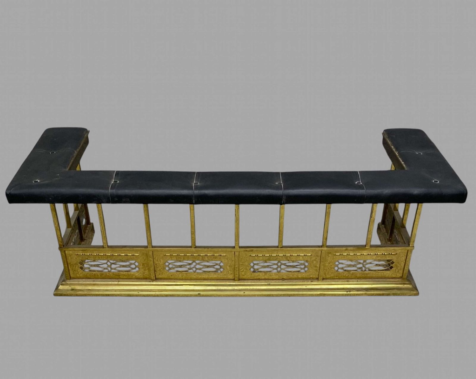 A Late 19thc Club Fender, 1800s photo furniture
