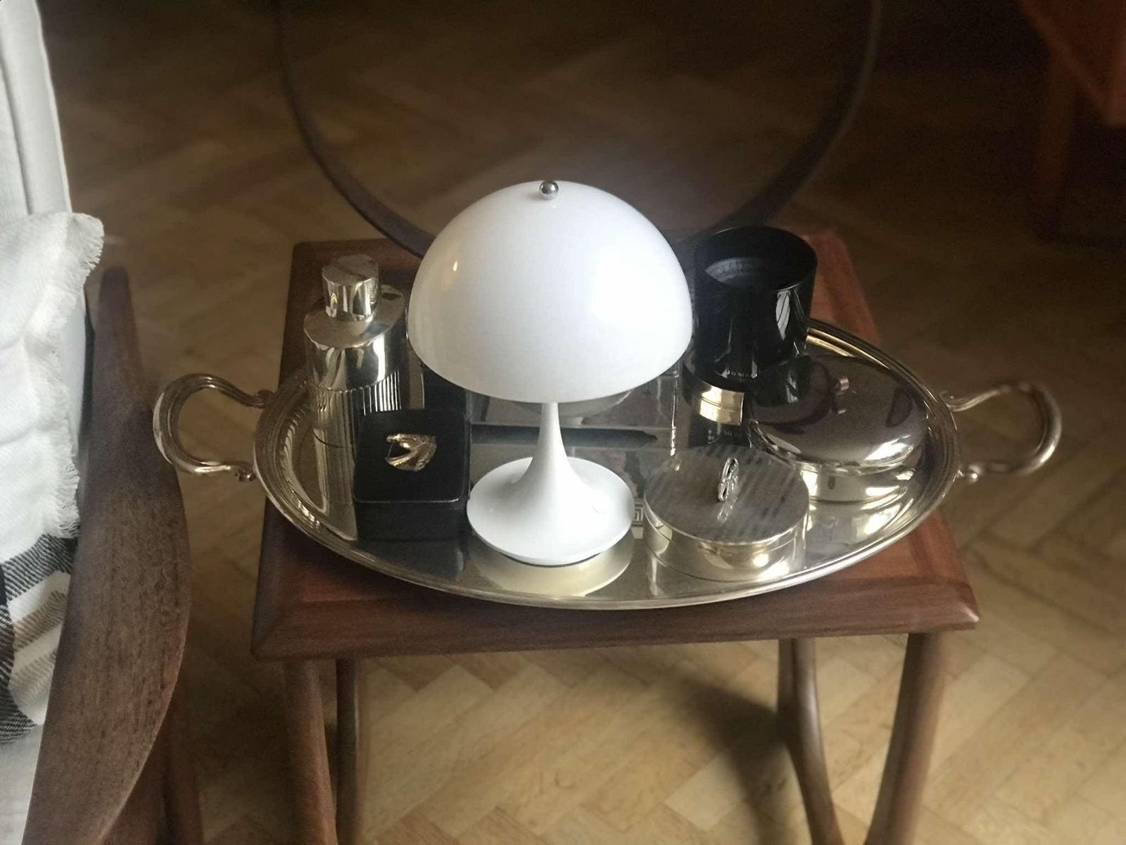 Groot Ovaal Dienblad, Bar Tray, Italië, Verzilverd, Mid Century – Olri Italy photo vinterior
