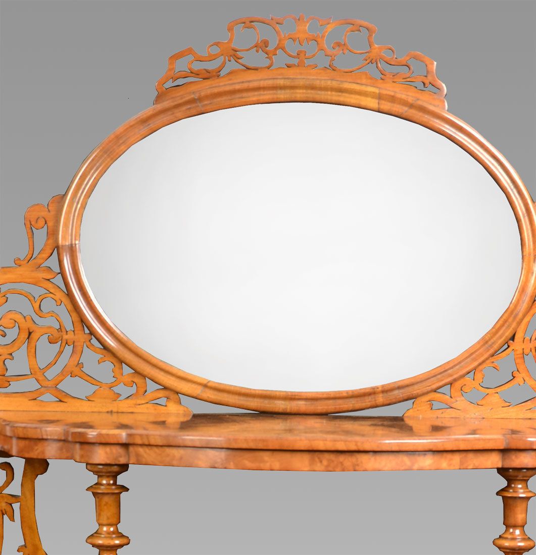 Victorian Burr Walnut Whatnot Circa 1870 photo Furniture