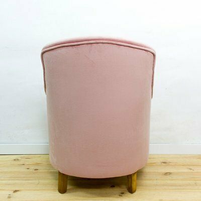 Mid Century Fabric And Wood Armchair, 1950s photo buy