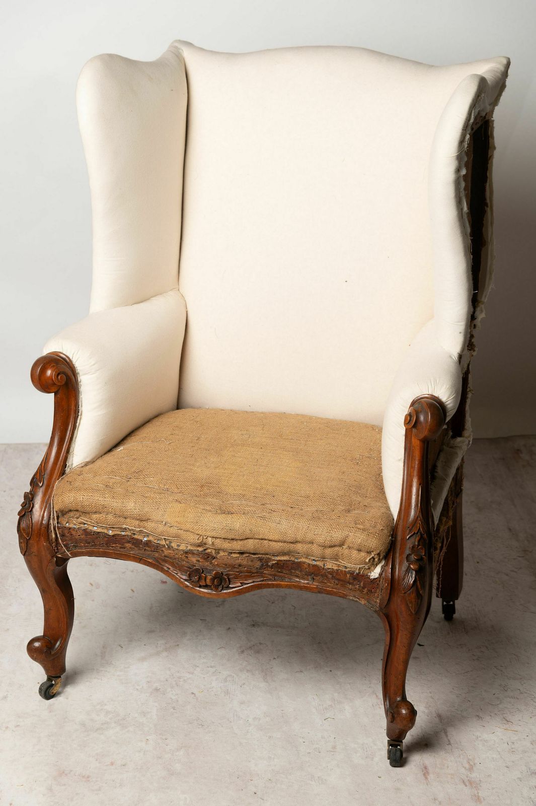 Antique English Wing Chair, 1800s
