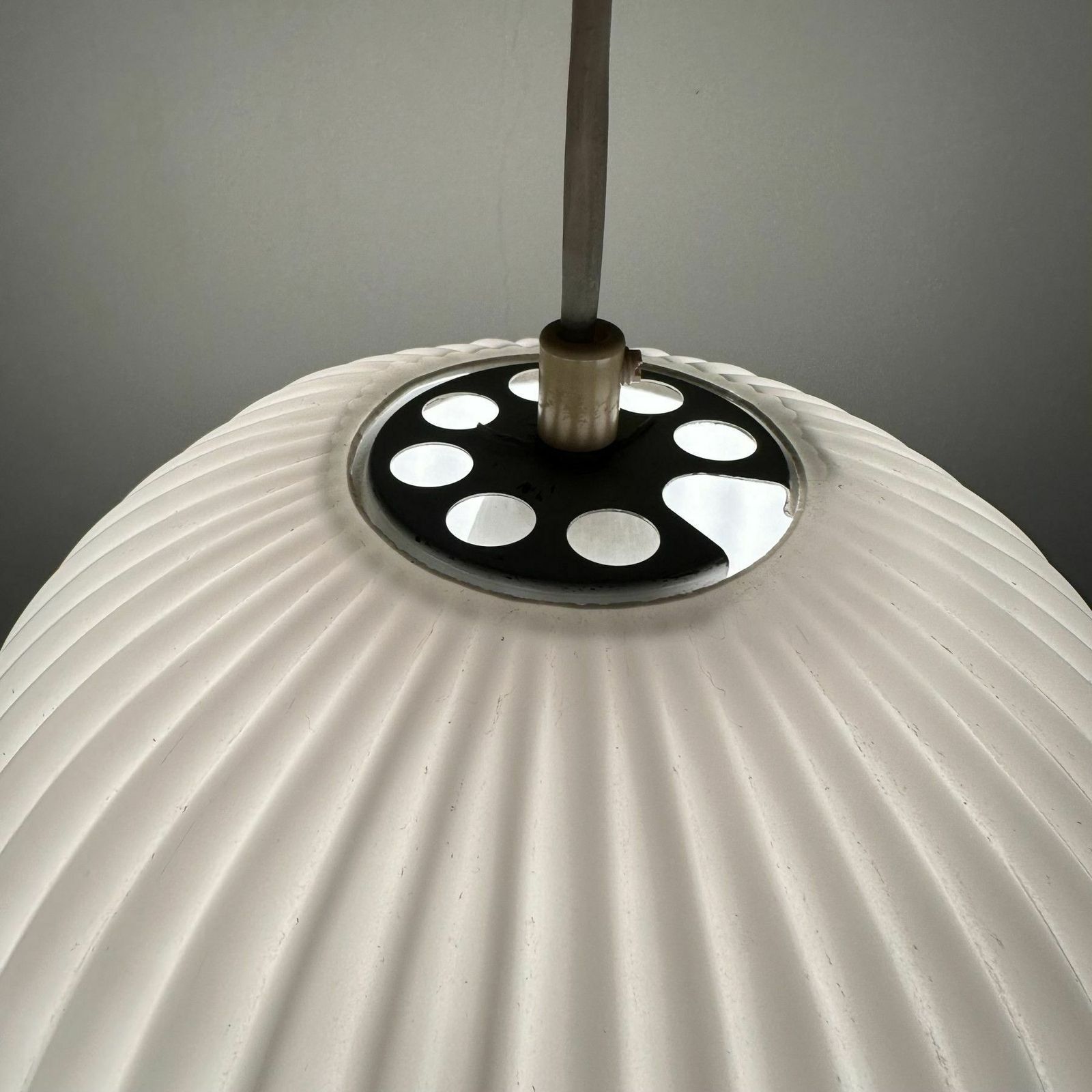 Zeldzame Louis Kalff Voor Philips Hanglamp Met Opalineglas, Ca. Jaren 1960 photo 976.0