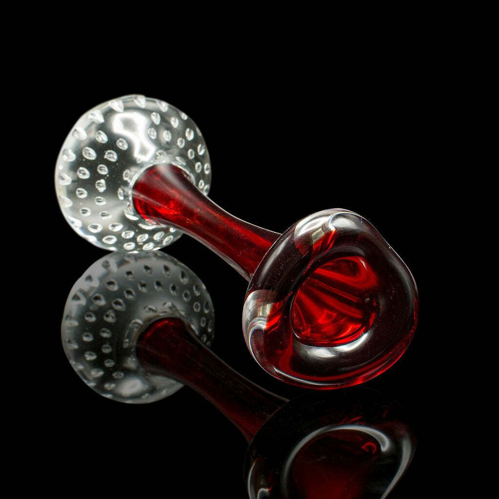 Small Vintage Scandinavian Posy Vase, Danish, Art Glass, Flower Sleeve, C.1970 photo vinterior