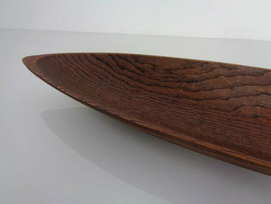 photo vintage Large Italian Wooden Bowls By Fulgenzi, 1960s, Set Of 2