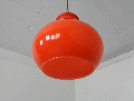 Glass Ceiling Lamp From Peill & Putzler, 1960s photo Lighting