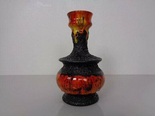Pop Art Lava Ceramic Vase By Walter Gerhards, 1970s