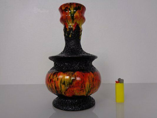 Pop Art Lava Ceramic Vase By Walter Gerhards, 1970s photo Home Decor