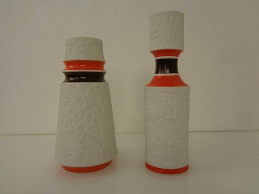 photo furniture Space Age Op Art Vases From Royal Kpm, 1960s, Set Of 2