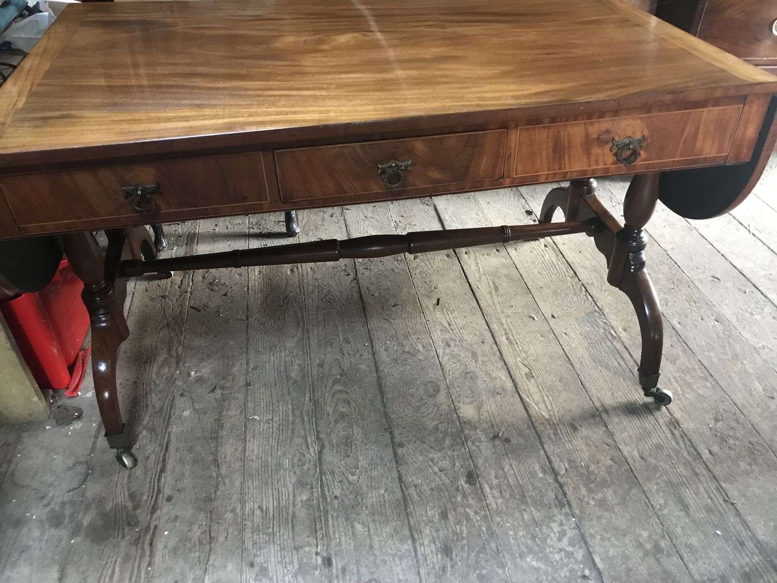 Large Georgian Mahogany Table From A Very Exclusive Country House / Hotel . photo 695.0