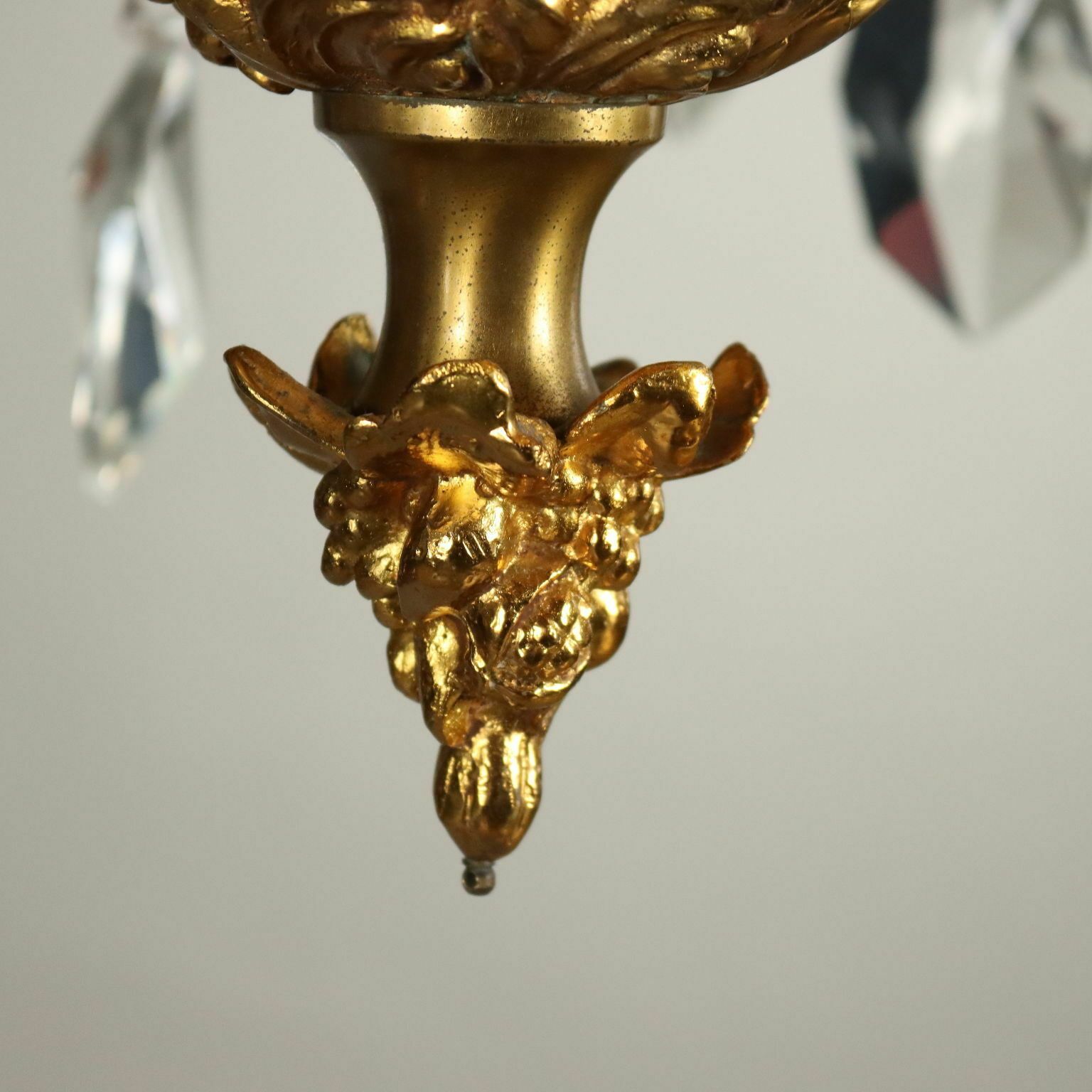 photo for sale Antique Chandelier Rococo Style Gilded Bronze XX Century