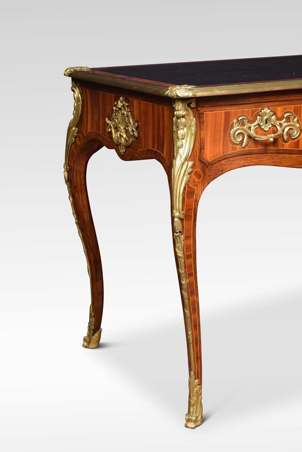 19th Century Bronze Mounted Tulipwood And Rosewood Crossbanded Bureau Plat photo Furniture