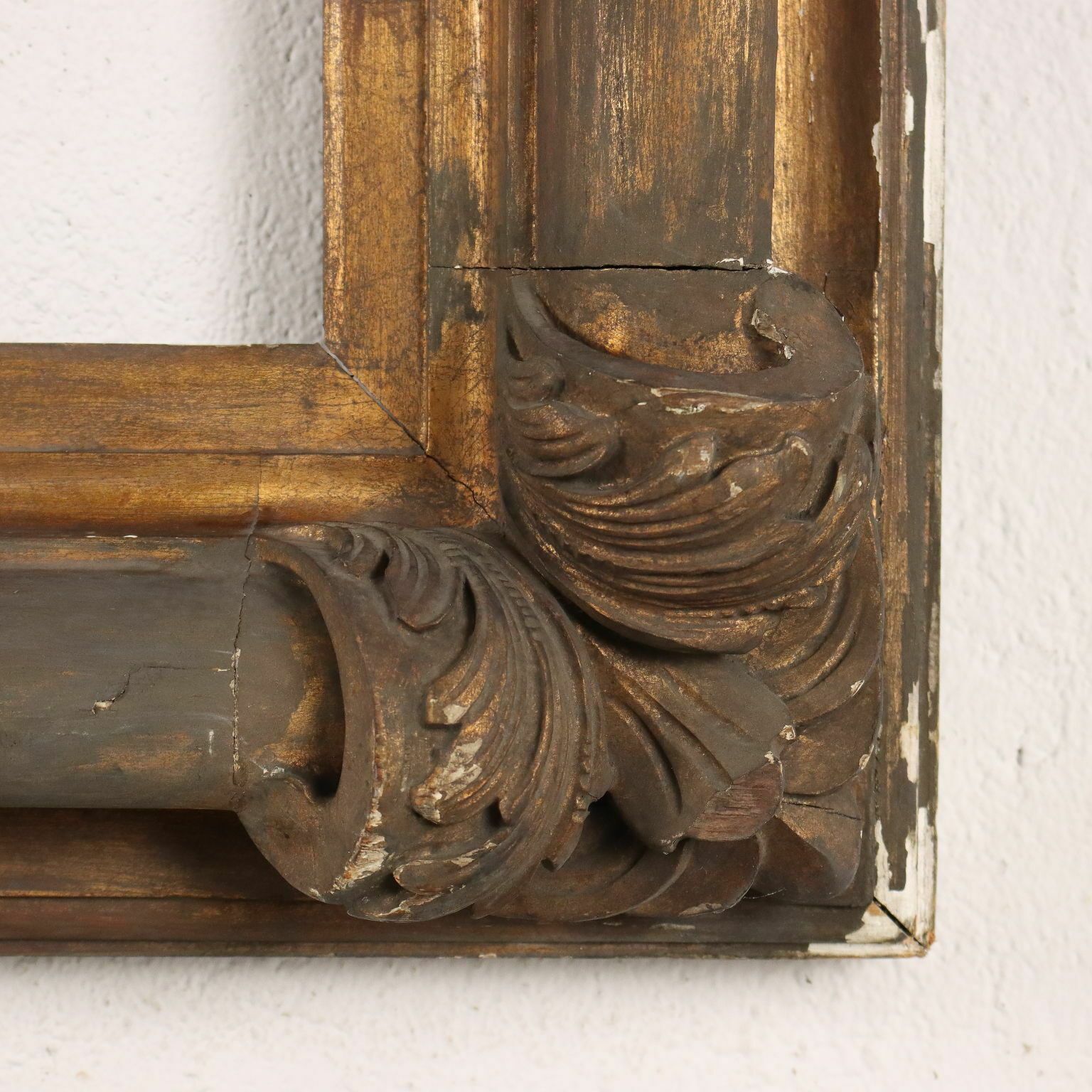 Antique Frame Gilded Wood Italy Early XX Century photo vinterior