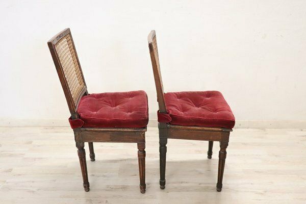 Walnut And Vienna Straw Sofa With Chairs,18th Century, Set Of 3 photo buy