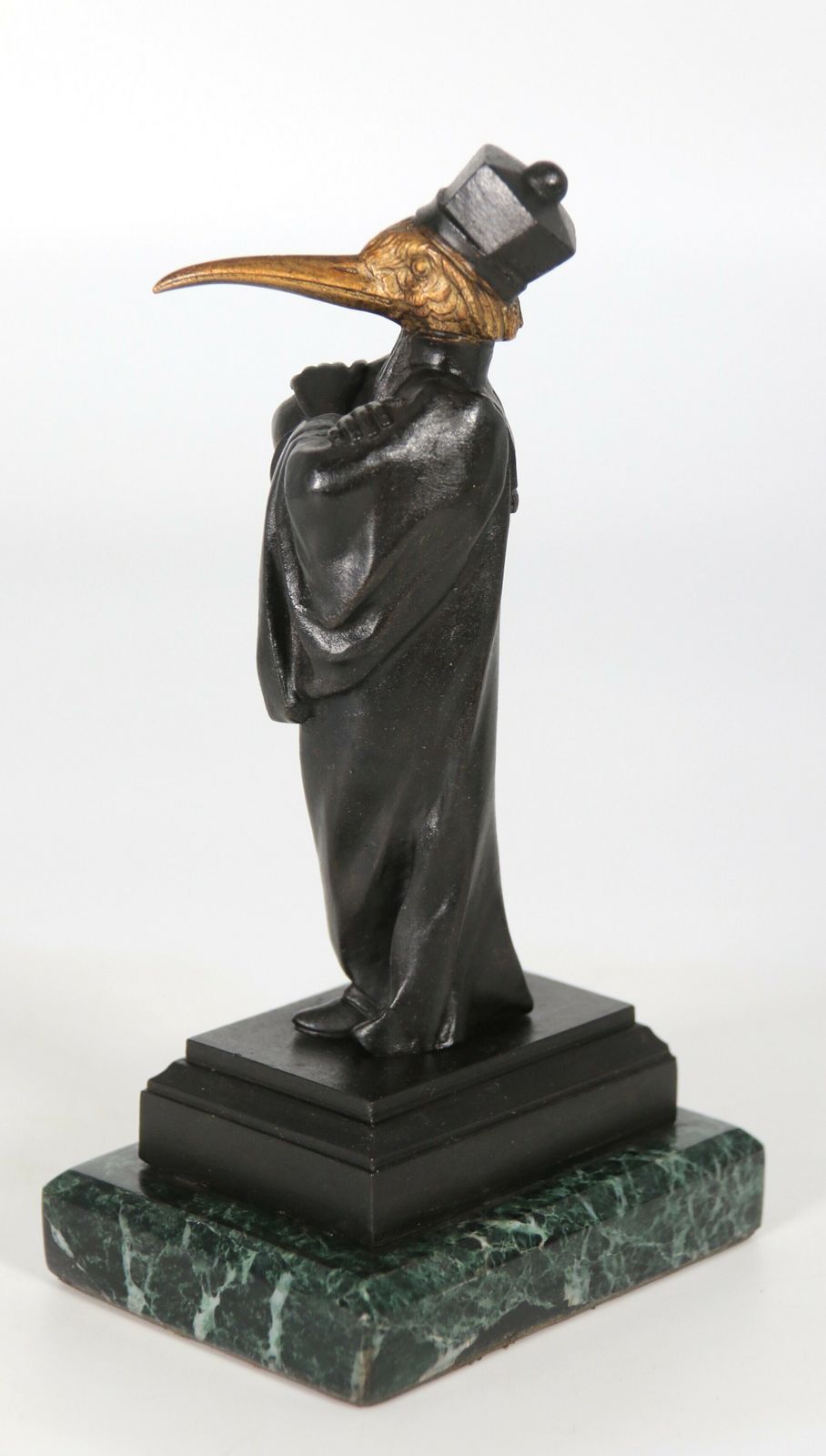 1295.0 Antique Pair Of French Bronze Caricature Figures Of Theatrical Birds, Circa 1880 photo