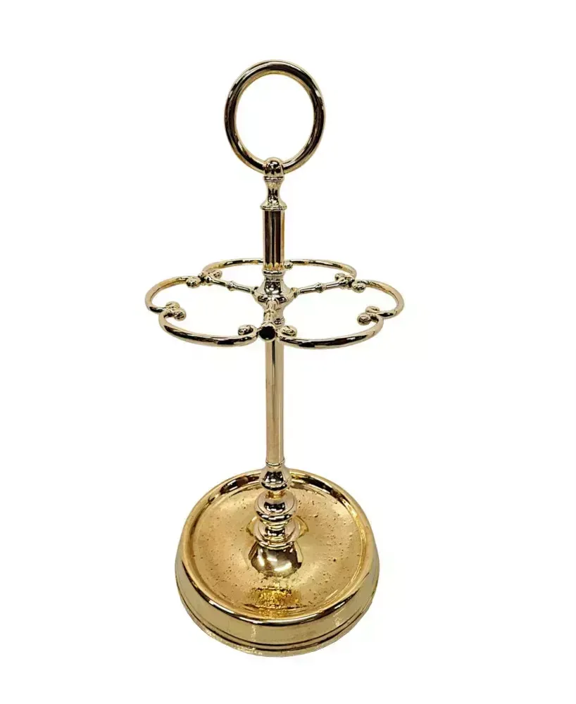 A Very Rare And Fine 19th Century Fully Restored Brass Stick Or Umbrella Stand