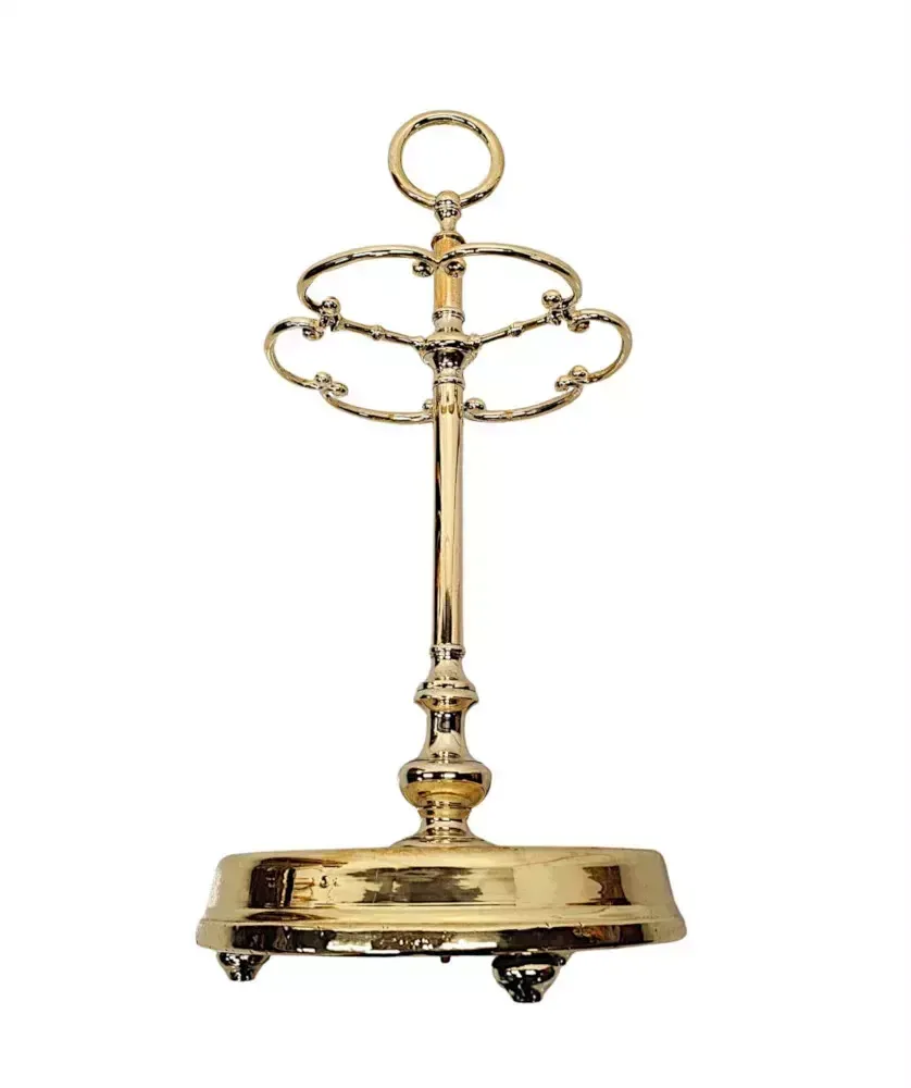 A Very Rare And Fine 19th Century Fully Restored Brass Stick Or Umbrella Stand photo buy