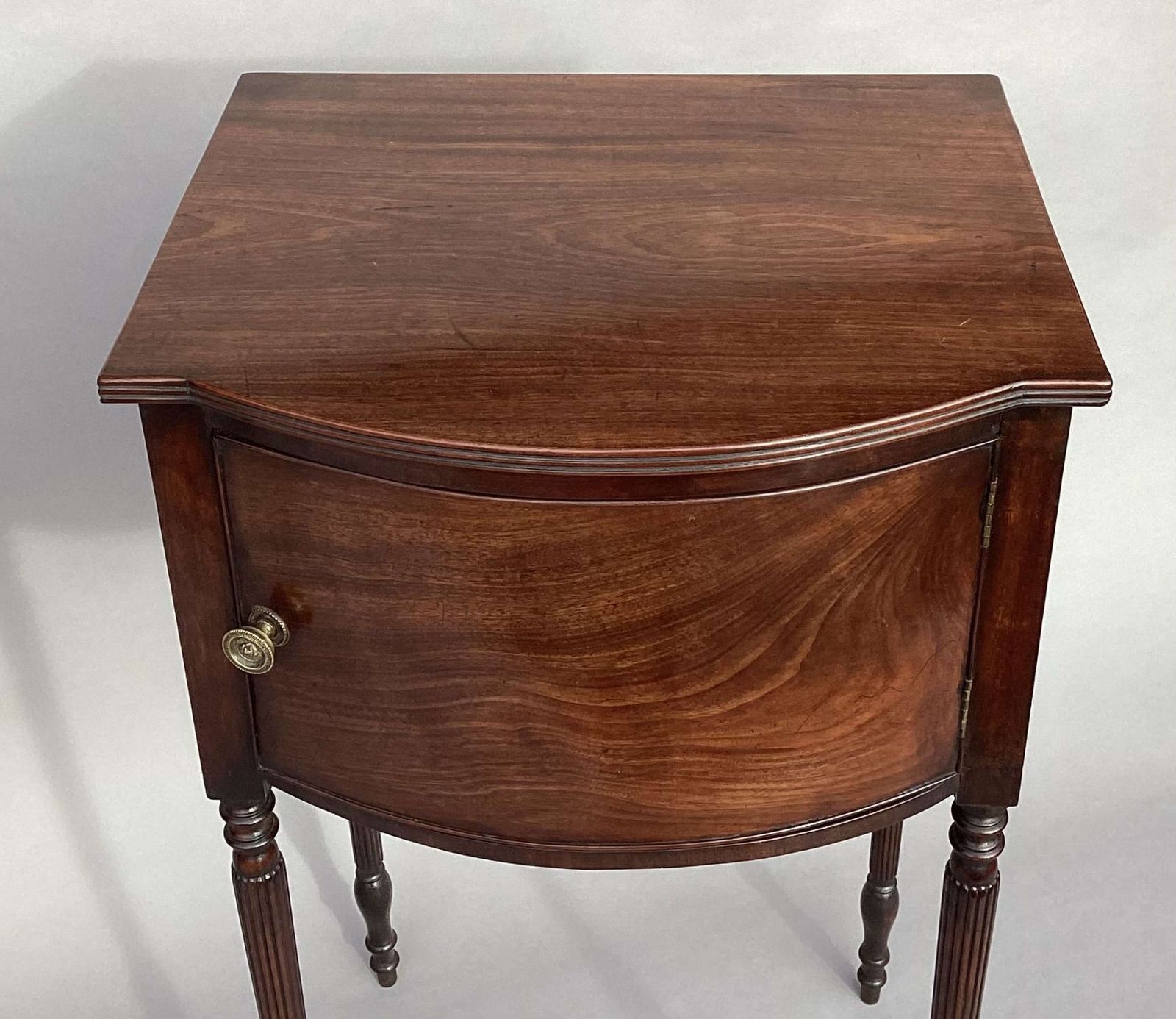 photo for sale Fine George III Pair Of Mahogany Bedside Cabinets / Cupboards