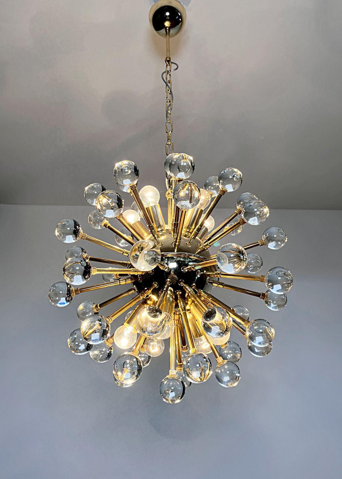 Spectacular Murano Clear Glass Sputnik Chandelier   51 Glasses photo 1610.0