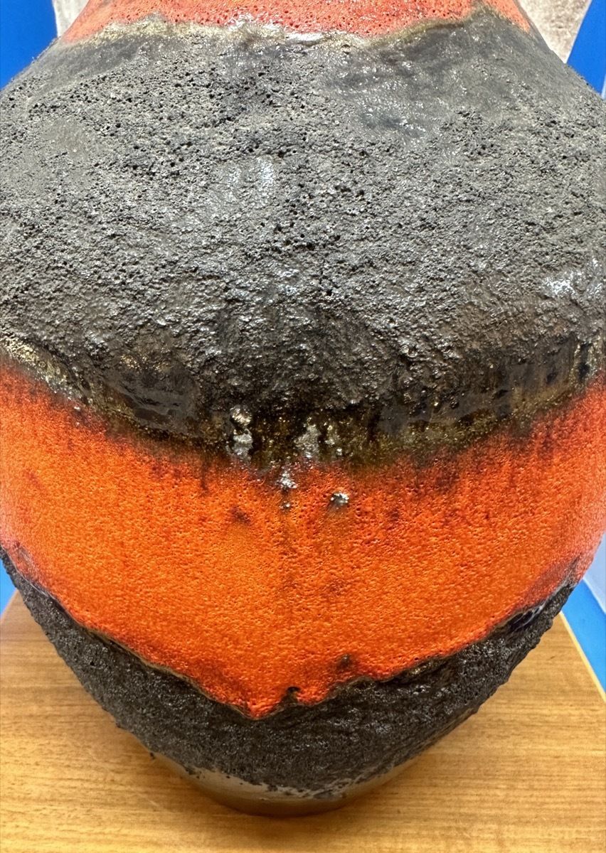 photo for sale Large 1970s German Carstens Tönnieshof Fat Lava Jug Vase Model No: 7315 45
