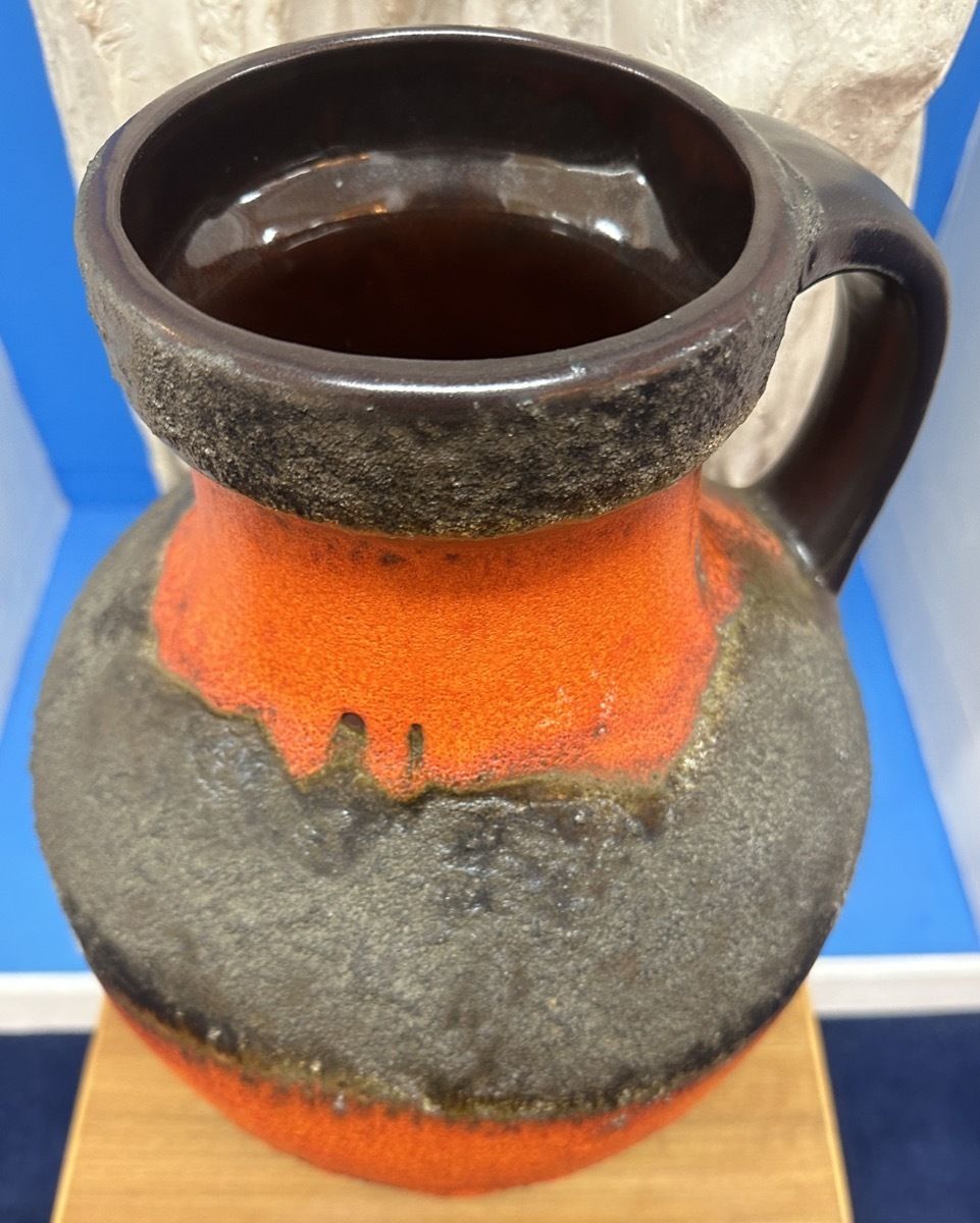 225.0 Large 1970s German Carstens Tönnieshof Fat Lava Jug Vase Model No: 7315 45 photo