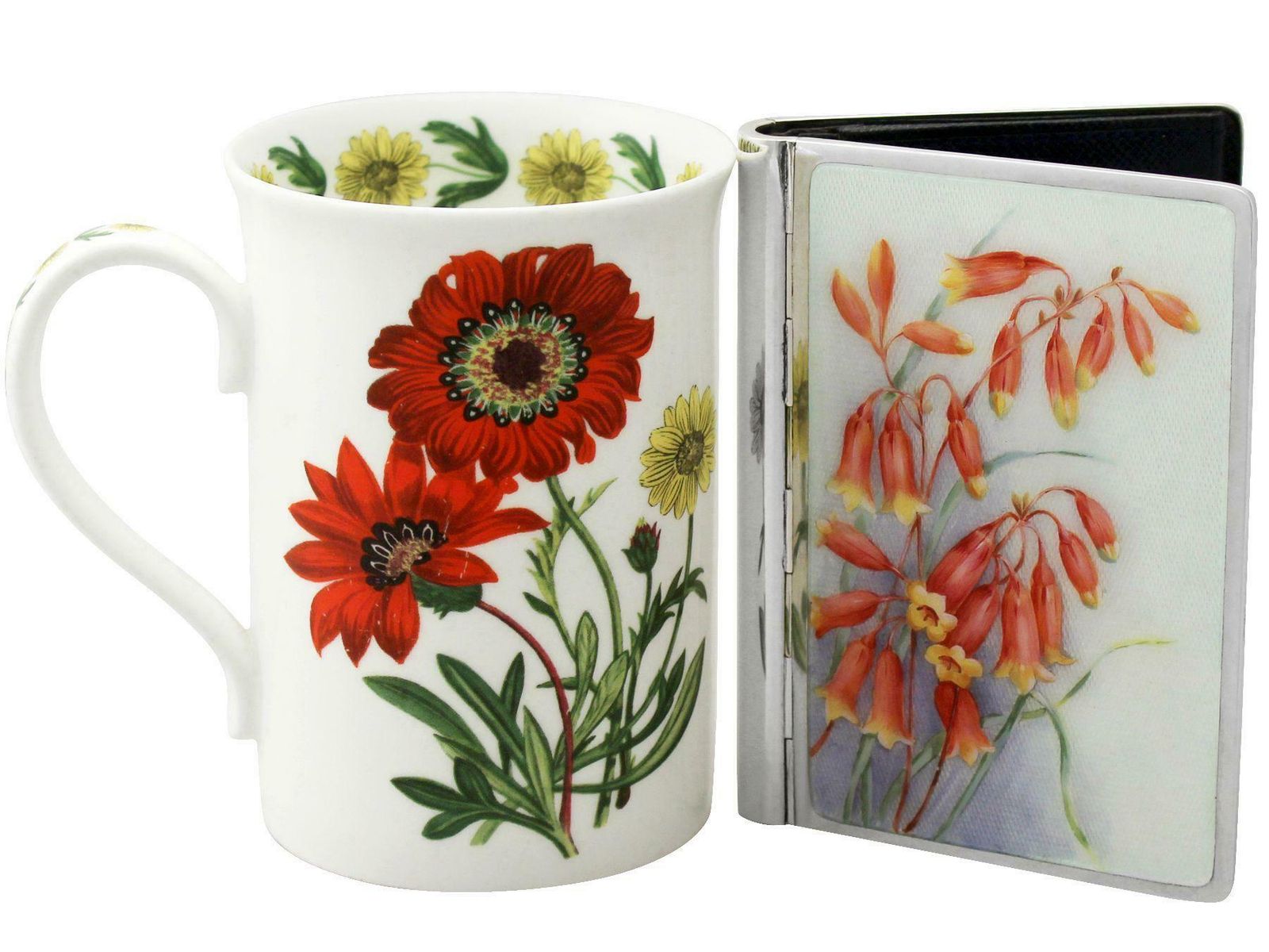 1940s German Silver And Enamel Card Case photo for sale