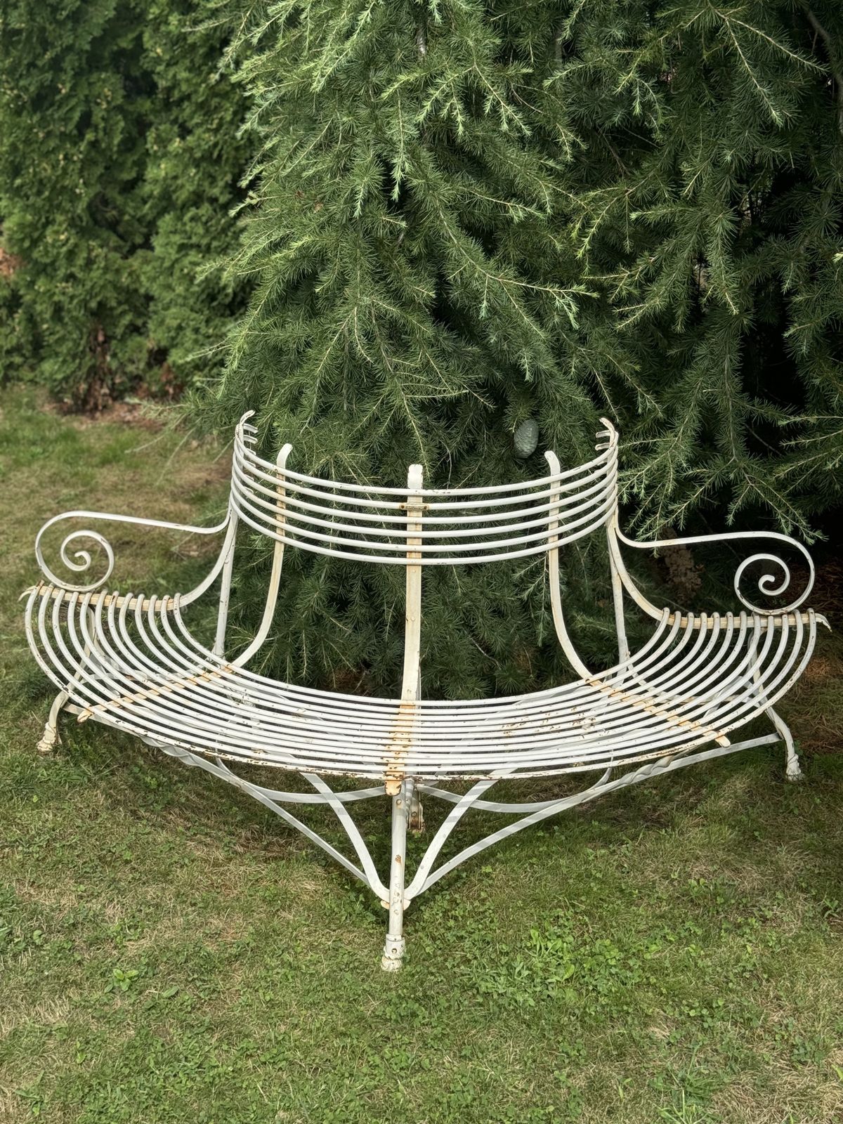 Antique French Arras Tree Bench photo for sale