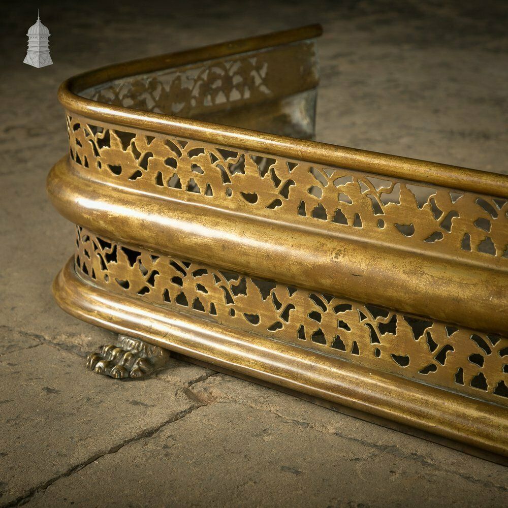 Home Fixtures Brass Fireplace Fender photo