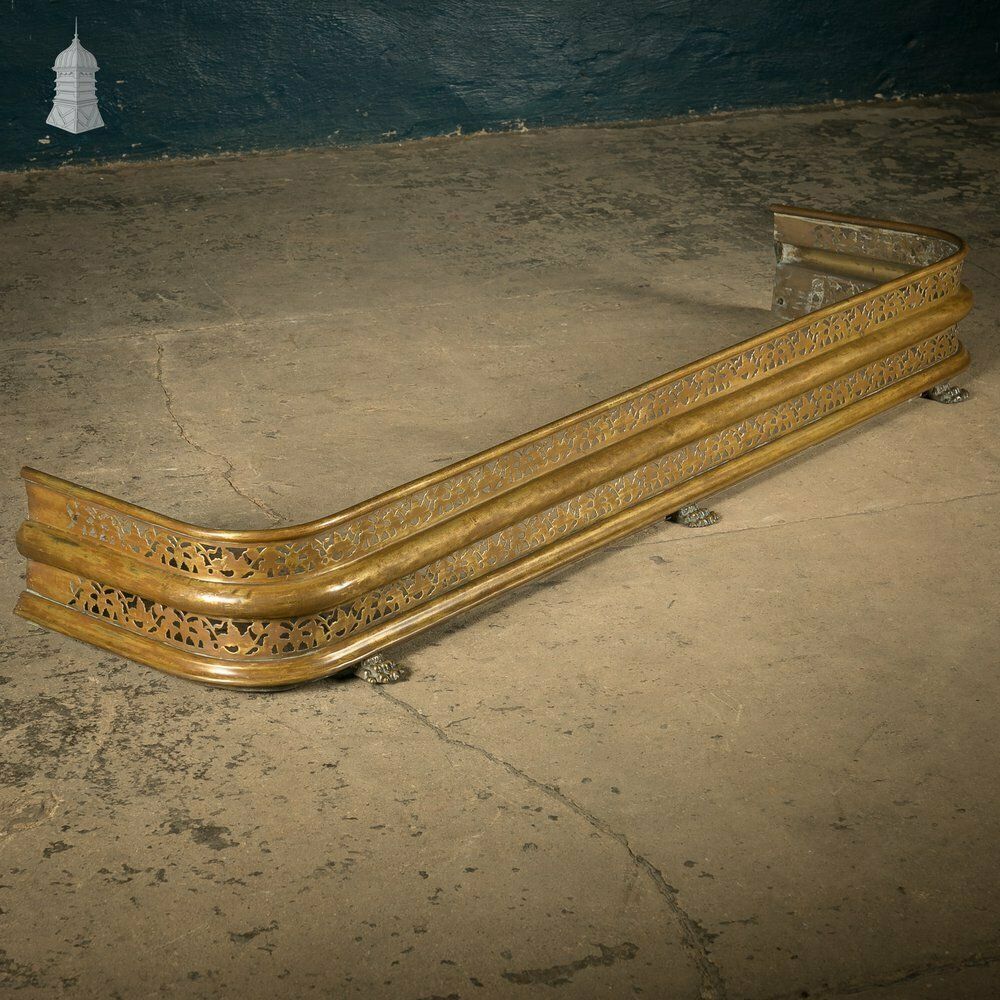 360.0 Brass Fireplace Fender photo