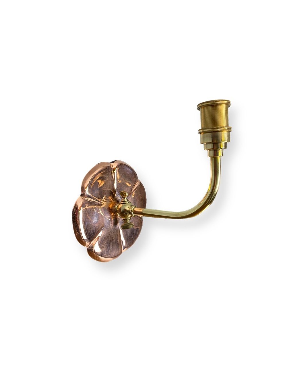 Ashby Copper Lily Pad Wall Light – Single Arm (43088)