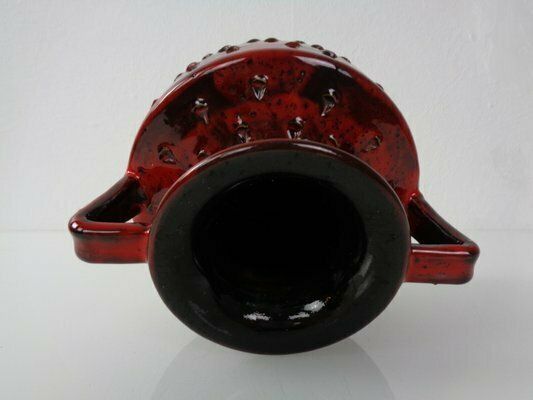 191.0 Italian Strawberry Ceramic Vase By Fratelli Fanciullacci For Bitossi, 1960s photo