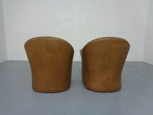 Furniture Mid Century German Leather Cocktail Chairs From Walter Knoll, 1960s, Set Of 2 photo